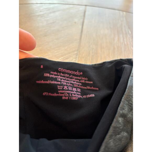 Commando Faux leather control top moto style leggings sz Small - Picture 7 of 8